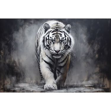 Black and White Tiger Canvas